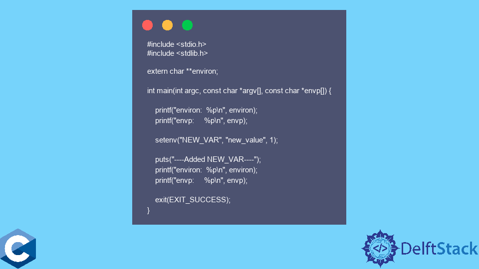 access-environment-variables-using-setenv-function-in-c-delft-stack